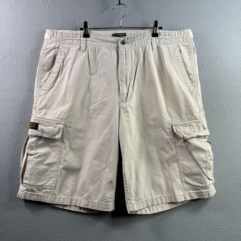 Polo Ralph Lauren Shorts Mens 40 Beige Ripstop Cargo Baggy Military Y2K